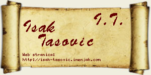 Isak Tašović vizit kartica